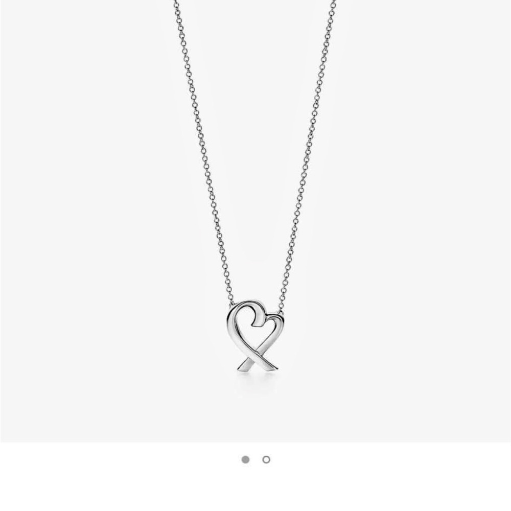 Tiffany & Co. Silver Paloma Picasso Loving Heart Necklace